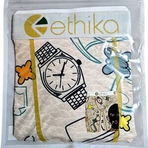 Ethika Boxer Briefs Mens Staple Scammachick Small Stretch Athletic Underwear NWT